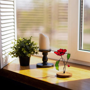 Colorful flower ornaments